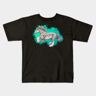 Shire Horse White Kids T-Shirt